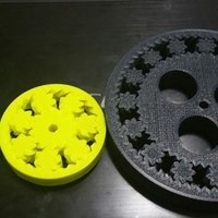 Small 150mm 15 planet gear bearing with holes 3D Printing 62240