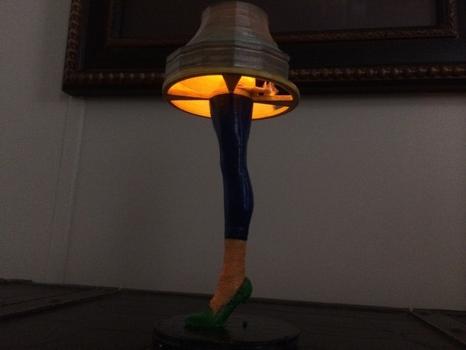 Revised Lamp Shade for Christmas Story Leg Lamp 3D Print 62577