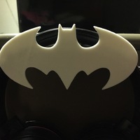 Small Batman Headphone Holder 3D Printing 62790