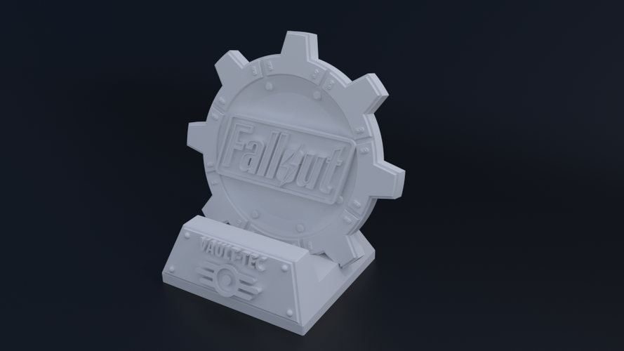 Fallout Themed Phone Dock 3D Print 62808