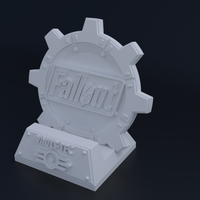 Small Fallout Themed Phone Dock 3D Printing 62808