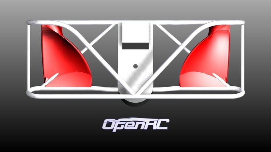 OpenRC F1 Car Front Bumper v1 3D Print 62991
