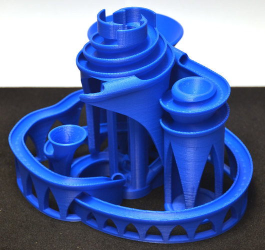 The Cyclone: triple lift, triple track marble machine 3D Print 63054