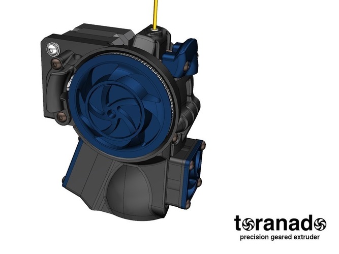 The Toranado Precision Geared 1.75mm Extruder 3D Print 63271