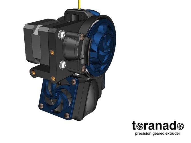 The Toranado Precision Geared 1.75mm Extruder 3D Print 63272