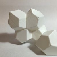 Small 13 Faced, Space-Filling Polyhedron 3D Printing 63347