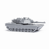 Small M1 Abrams Tank Simple Model Kit 3D Printing 63445