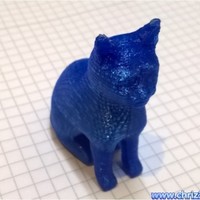 Small sitting cat 3D Printing 63487