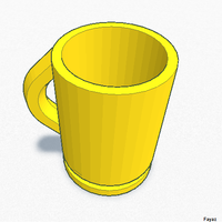 Small cup 58x47x40mm 3D Printing 63709