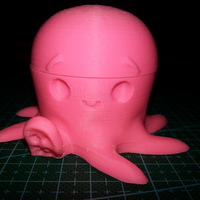 Small Cute Octopus candy holder with mouth 3D Printing 64049
