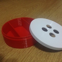 Small Button box 3D Printing 64072