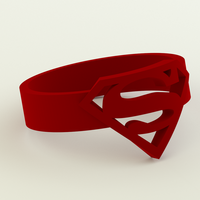 Small Superman Ring (sizes US 6 - 12) 3D Printing 64250