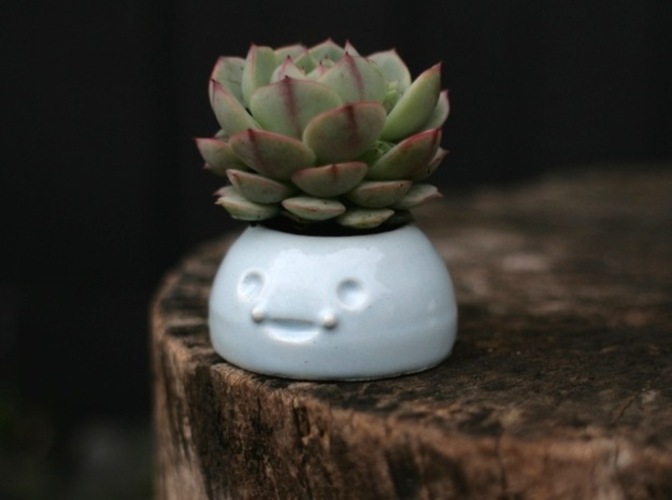 Happy Planters- Small 3D Print 6437