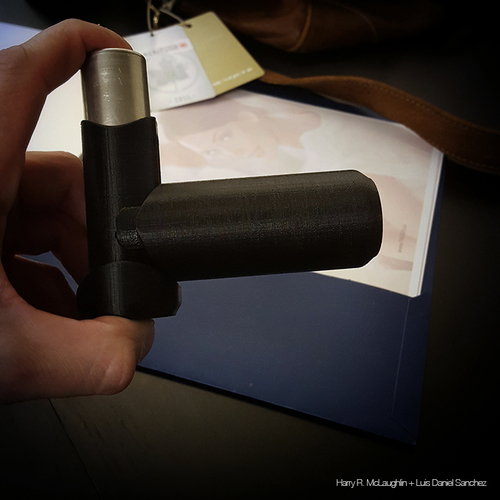 Inhalo - Asthma Inhaler + Spacer 3D Print 64653 Inhalo - Asthma Inhaler + Spacer 3D Print 64653