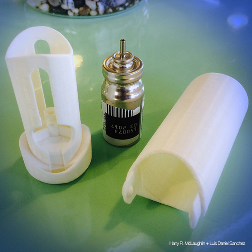 Inhalo - Asthma Inhaler + Spacer 3D Print 64656 Inhalo - Asthma Inhaler + Spacer 3D Print 64656