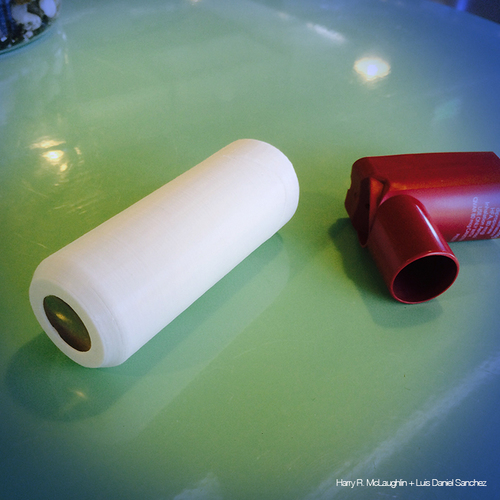 Inhalo - Asthma Inhaler + Spacer 3D Print 64657 Inhalo - Asthma Inhaler + Spacer 3D Print 64657
