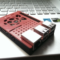 Small Raspberry Pi case (model B+ / 2 / 3) 3D Printing 64763