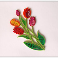Small Quilling "Tulips". 3D Printing 65299