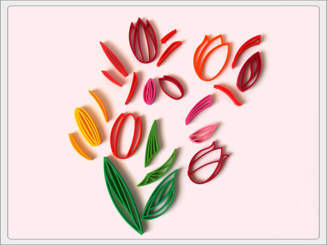 Quilling "Tulips". 3D Print 65300