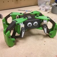 Small Kame: 8DOF small quadruped robot 3D Printing 65374