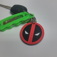 Small Deadpool Keychain 3D Printing 65536