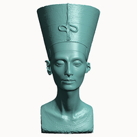 Small Bust of Nefertiti-Real 3D-SCAN 3D Printing 65651