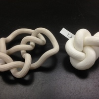 Small Minimum Rope Length Conformation of Knot 7_3 3D Printing 65747
