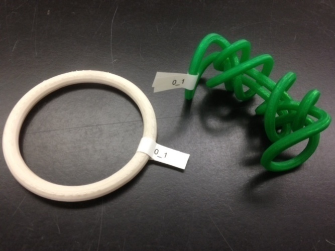 3D-printed Conformations of Knots through 7 Crossings  3D Print 65899