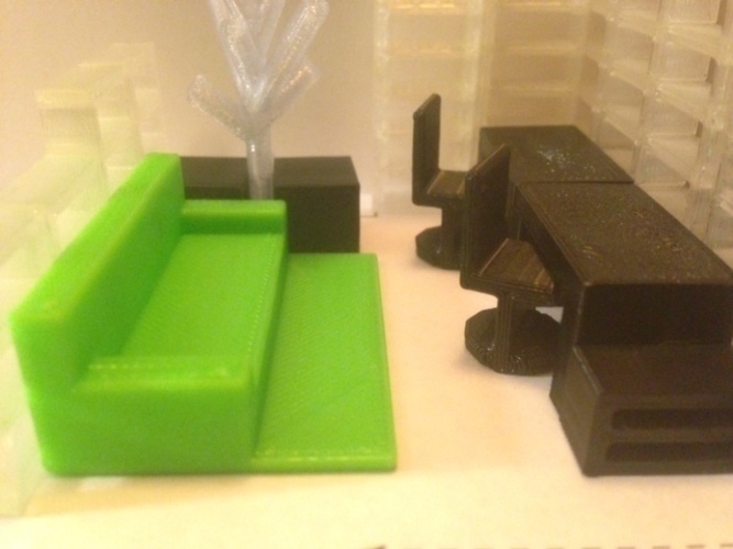 Customizable Furniture Minis 3D Print 65911