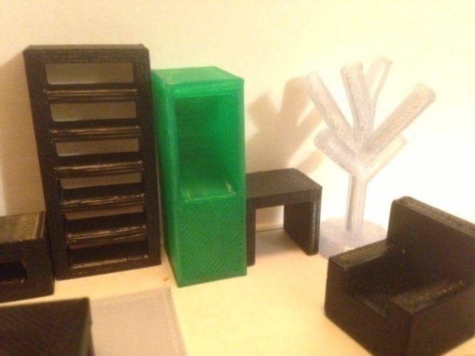 Customizable Furniture Minis 3D Print 65913
