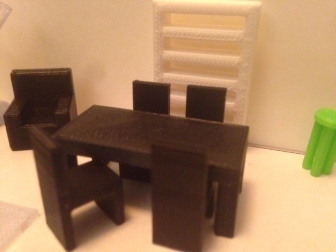 Customizable Furniture Minis 3D Print 65916