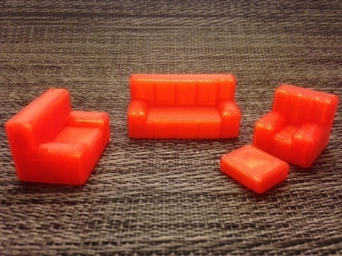 Customizable Furniture Minis 3D Print 65917