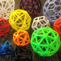 Small Catalan Wireframe Polyhedra 3D Printing 65933