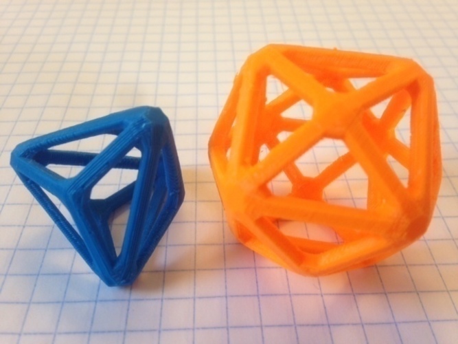 Catalan Wireframe Polyhedra 3D Print 65935
