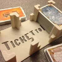 Small "Ticket to Ride" card holder 3D Printing 65990