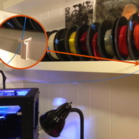 Small Filament shelf clip 3D Printing 66009