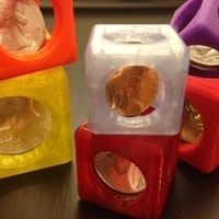Small Customizable Coin Traps 3D Printing 66015