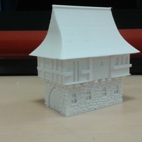 Small Tudor style house for wargaming 3D Printing 66123