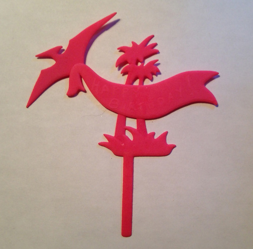 PTERODACTYL CAKE TOPPER 3D Print 6640 PTERODACTYL CAKE TOPPER 3D Print 6640