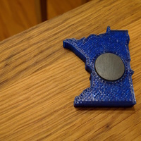 Small Minnesota Fridge Magnet 3D Printing 66564