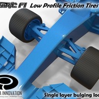 Small Low Profile Friction Tires 2 for OpenR/C F1 car 3D Printing 66931