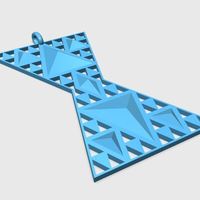 Small Menger Triangles Pendant 3D Printing 66981