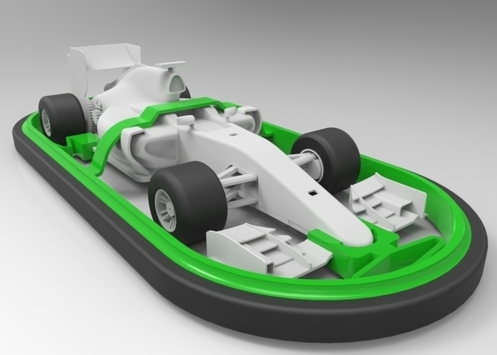 Open R/C F1 Bumper Car Kit 3D Print 67757