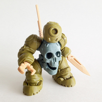 Small SkullBot 001 - via 3DKToys 3D Printing 68253