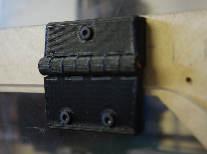 Replicator Front Door Hinge 3D Print 68407