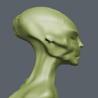 Small Alien Faraonico 3D Printing 689