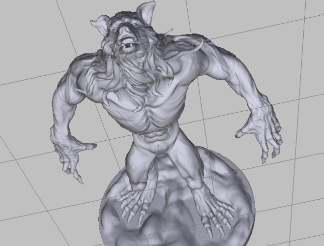 Werewolf 3D Print 68925