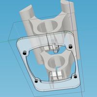 Small 60mm fan mount for Mostly Printed CNC / MultiTool 3D Printing 69932