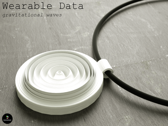 Wearable Data – gravitational waves 3D Print 70182