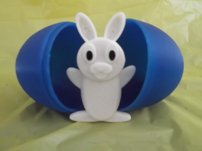 Easter Bunny and Egg. 3D Print 70365